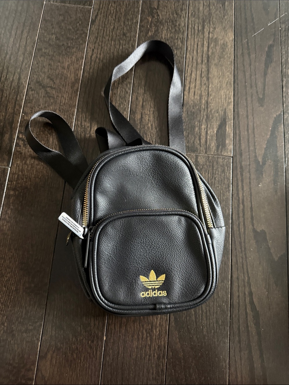 Adidas Originals mini backpack gold logo